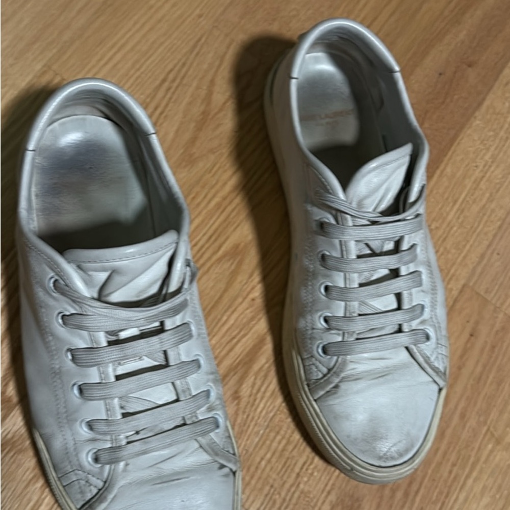 Saint Laurent Size 39 White Malibu Sneaker - Picture 3 of 7